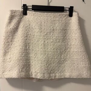 Abercrombie Cream Tweed Skort